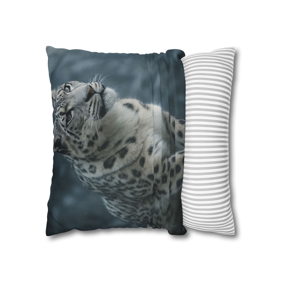Crest Of Silence Snow Leopard soft cotton pillow cases