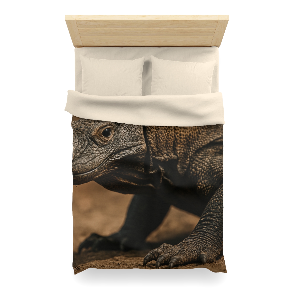 Ancient Sentinel Komodo Dragon personalized bedding duvets