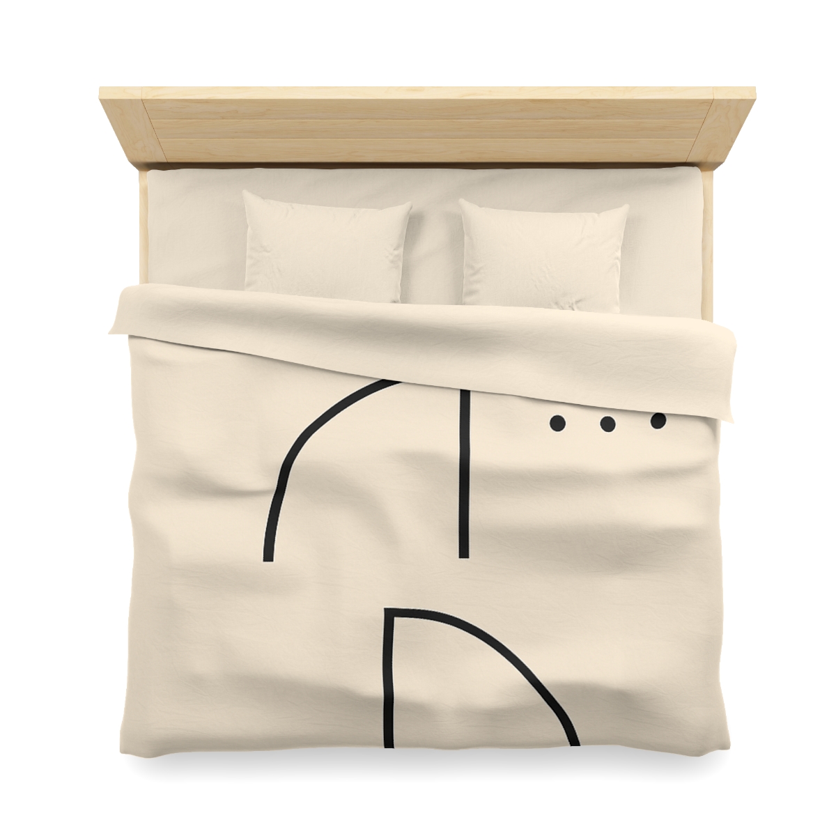 Triad Arc Window Grid designer printed duvets