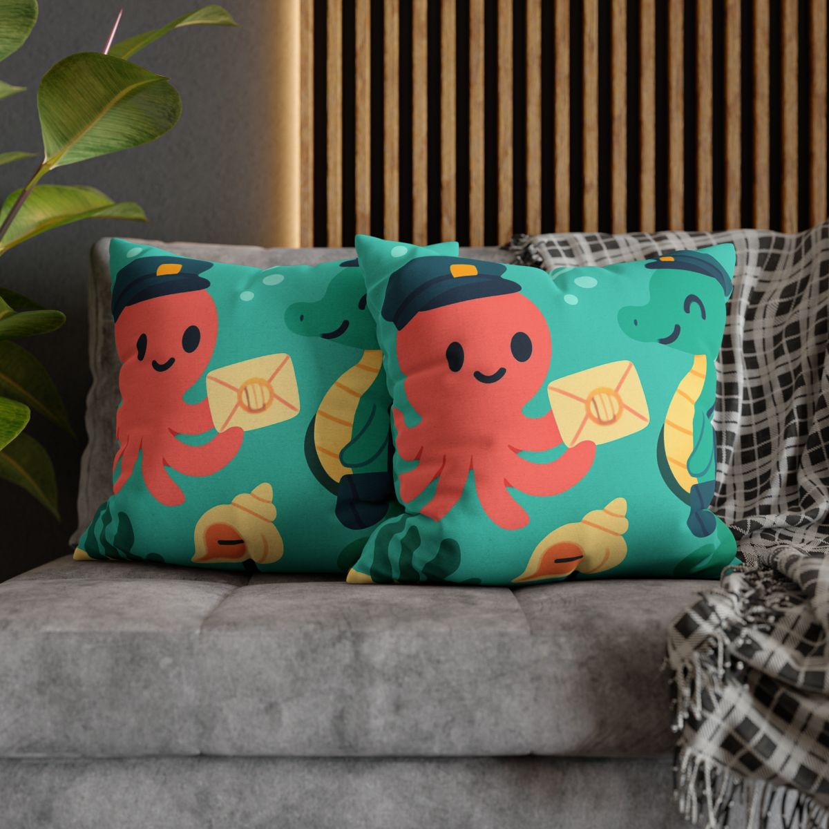 Glow Reef Post Office For Seahorse Mail unique gift pillow cases