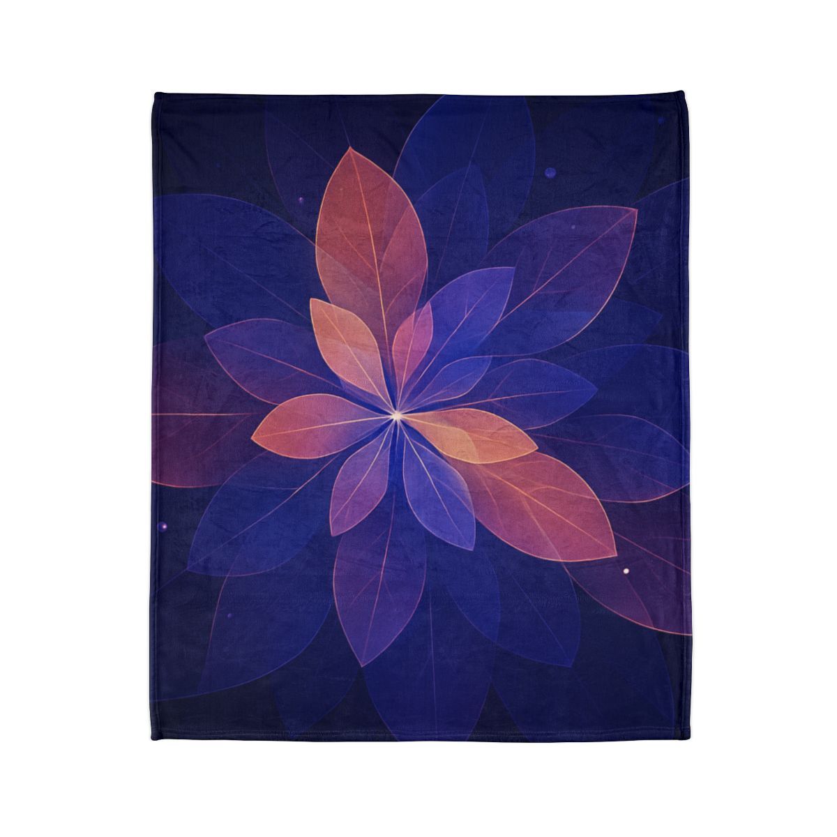 Petal Prism Overlap decorative home blankets