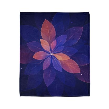 Petal Prism Overlap decorative home blankets