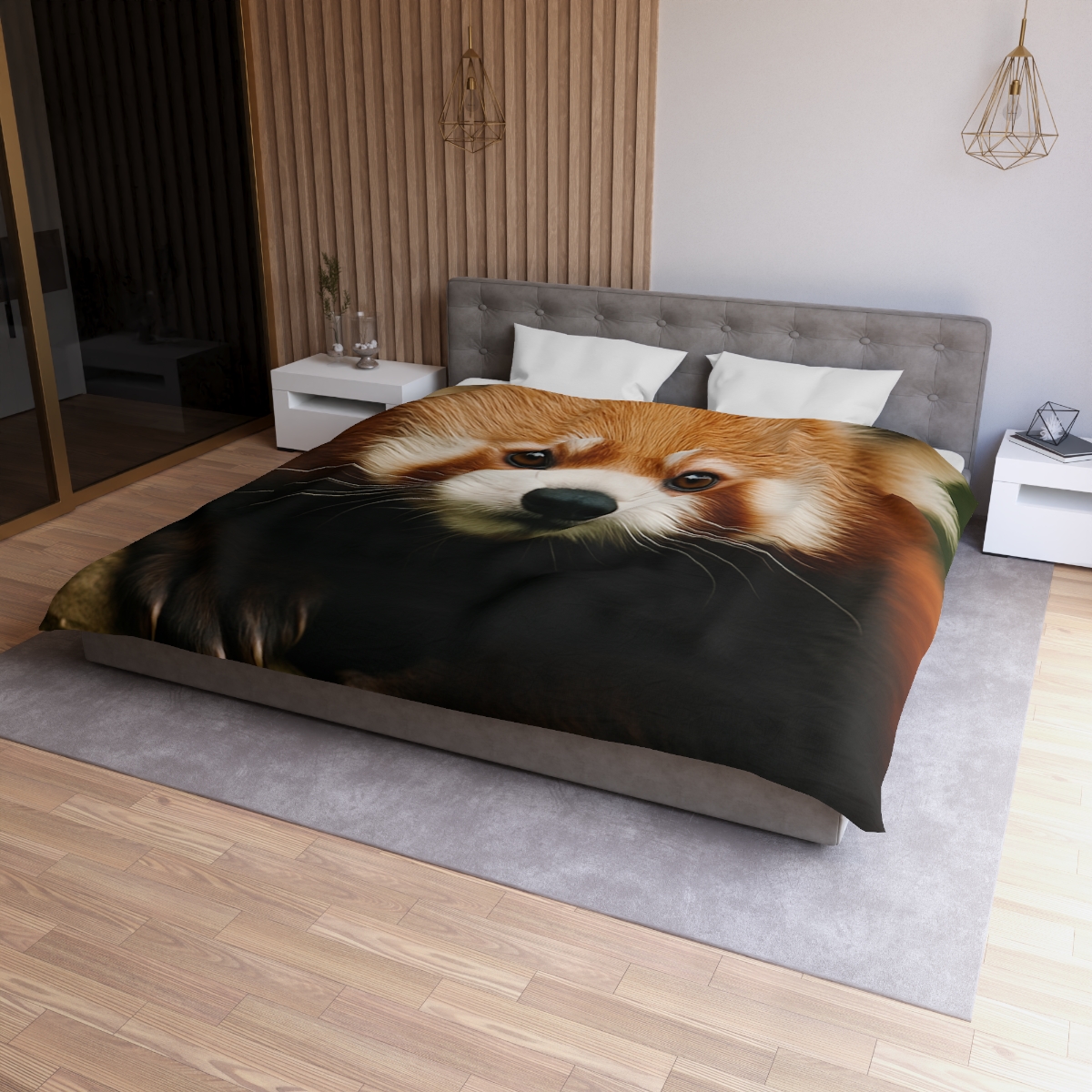 Bamboo Climber Red Panda soft comforter duvets
