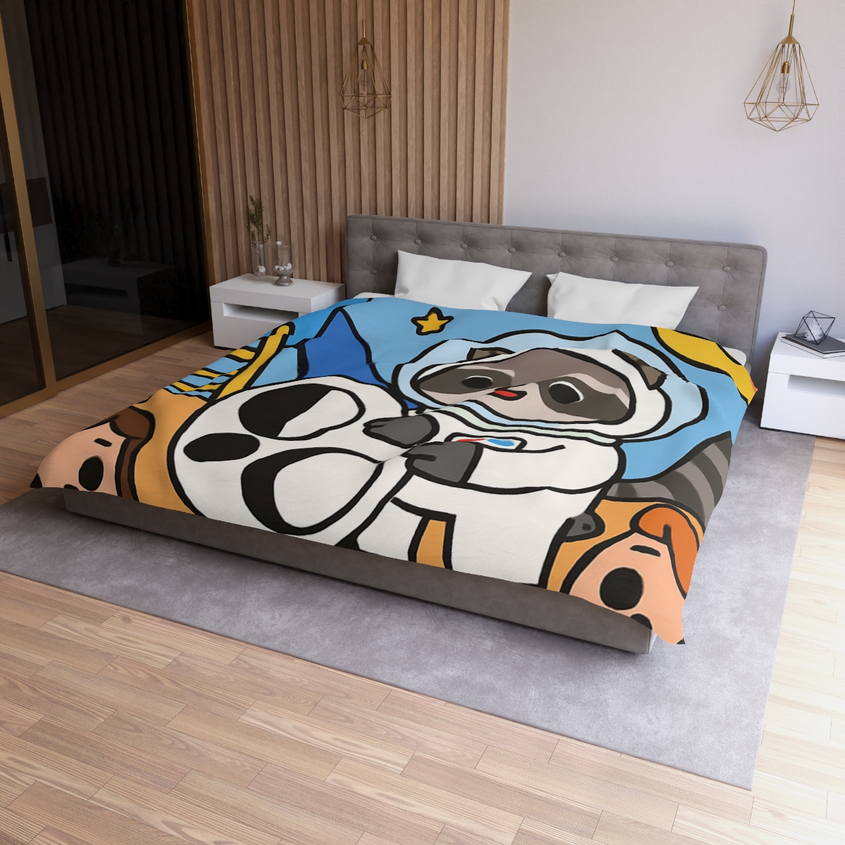 Moon Phase Playground Parade soft comforter duvets