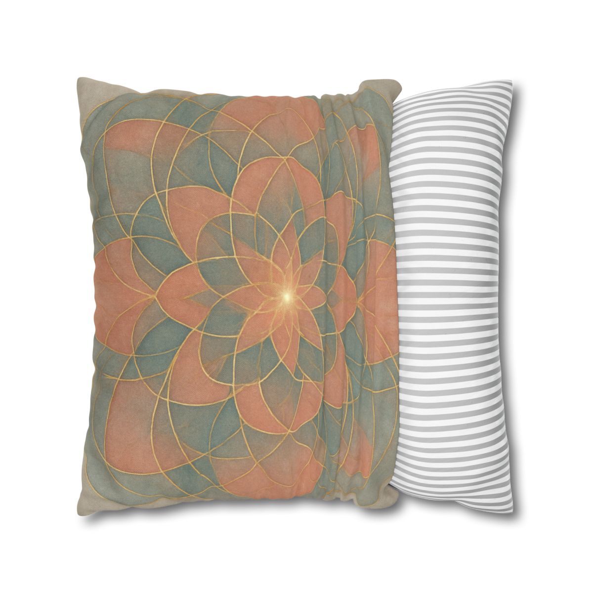 Petal Orbit Lattice soft cotton pillow cases