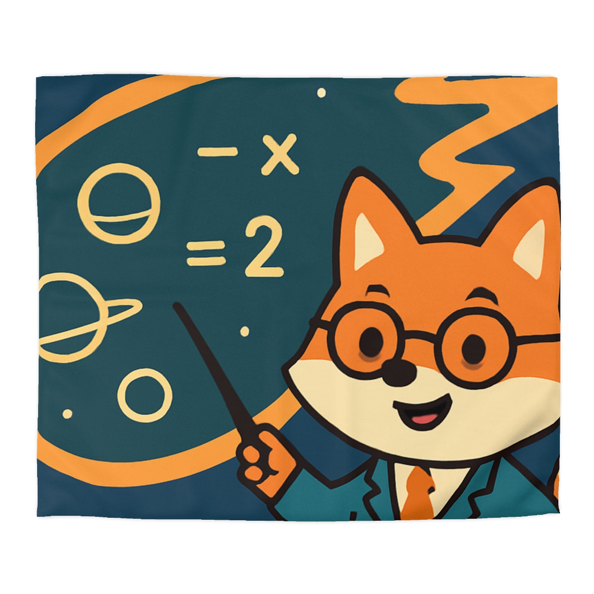 Comet Classroom With A Curious Fox soft comforter duvets