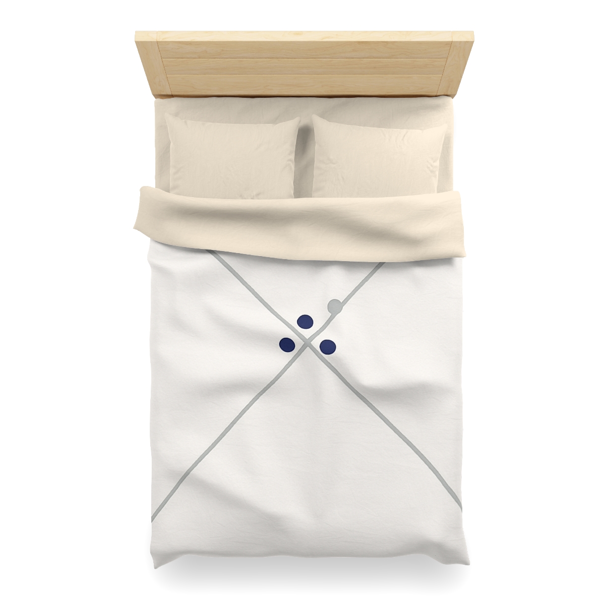 Diagonal Pair And Nested Dot Cluster designer printed duvets