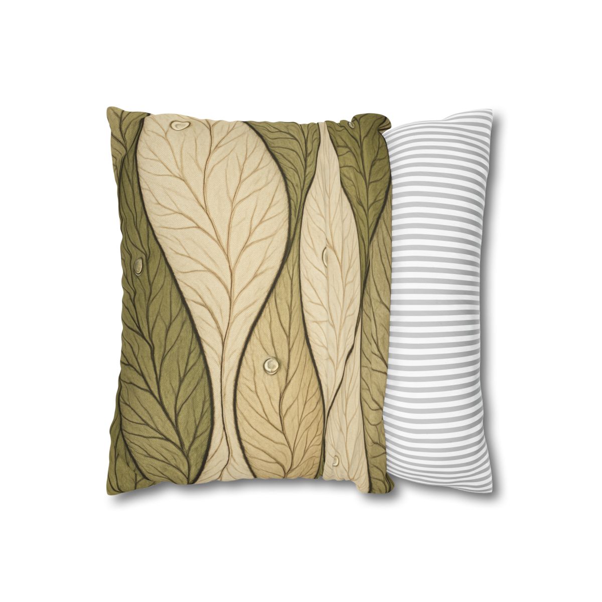 Leaf Vein Topography Waves unique gift pillow cases