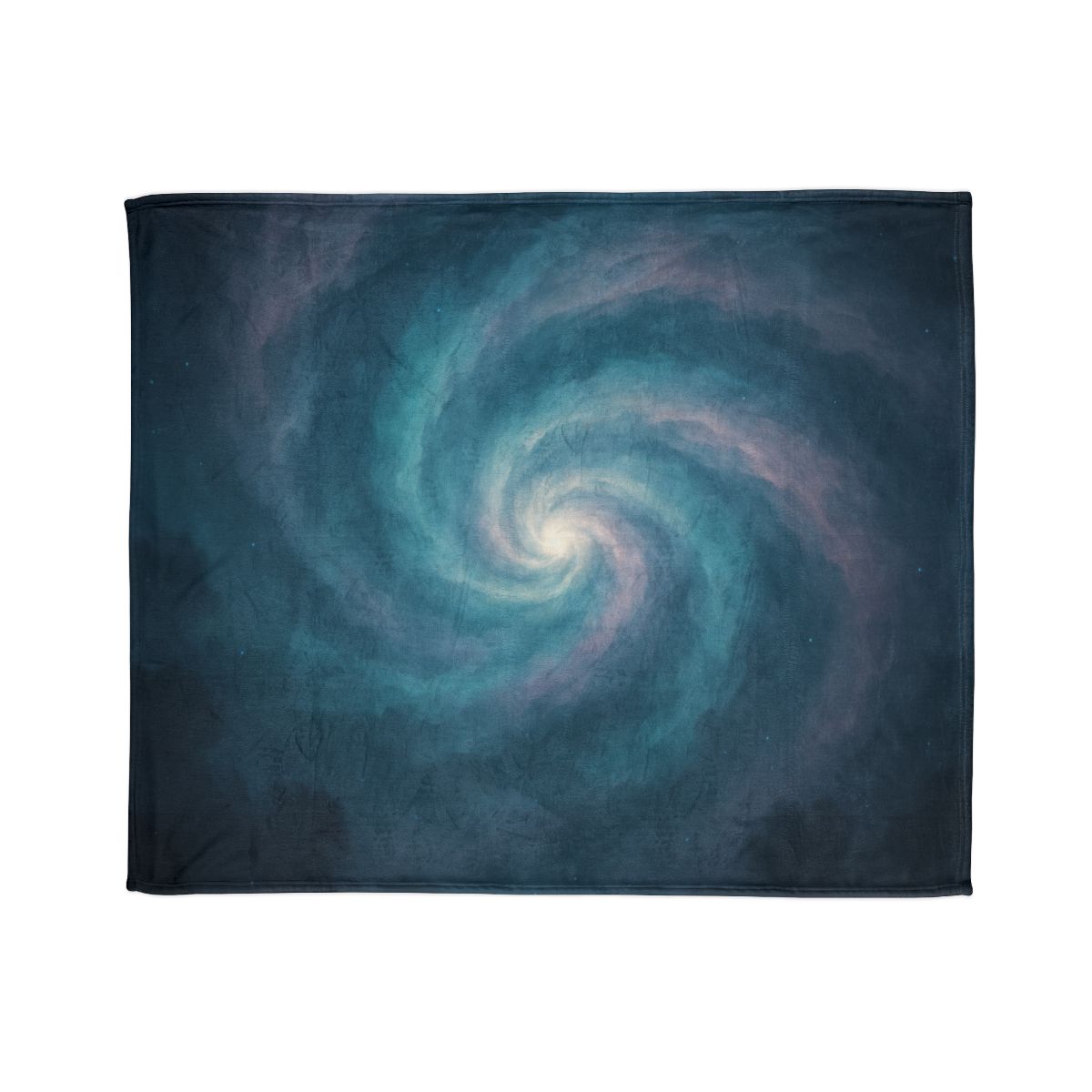 Nebula Spiral Haze designer printed blankets