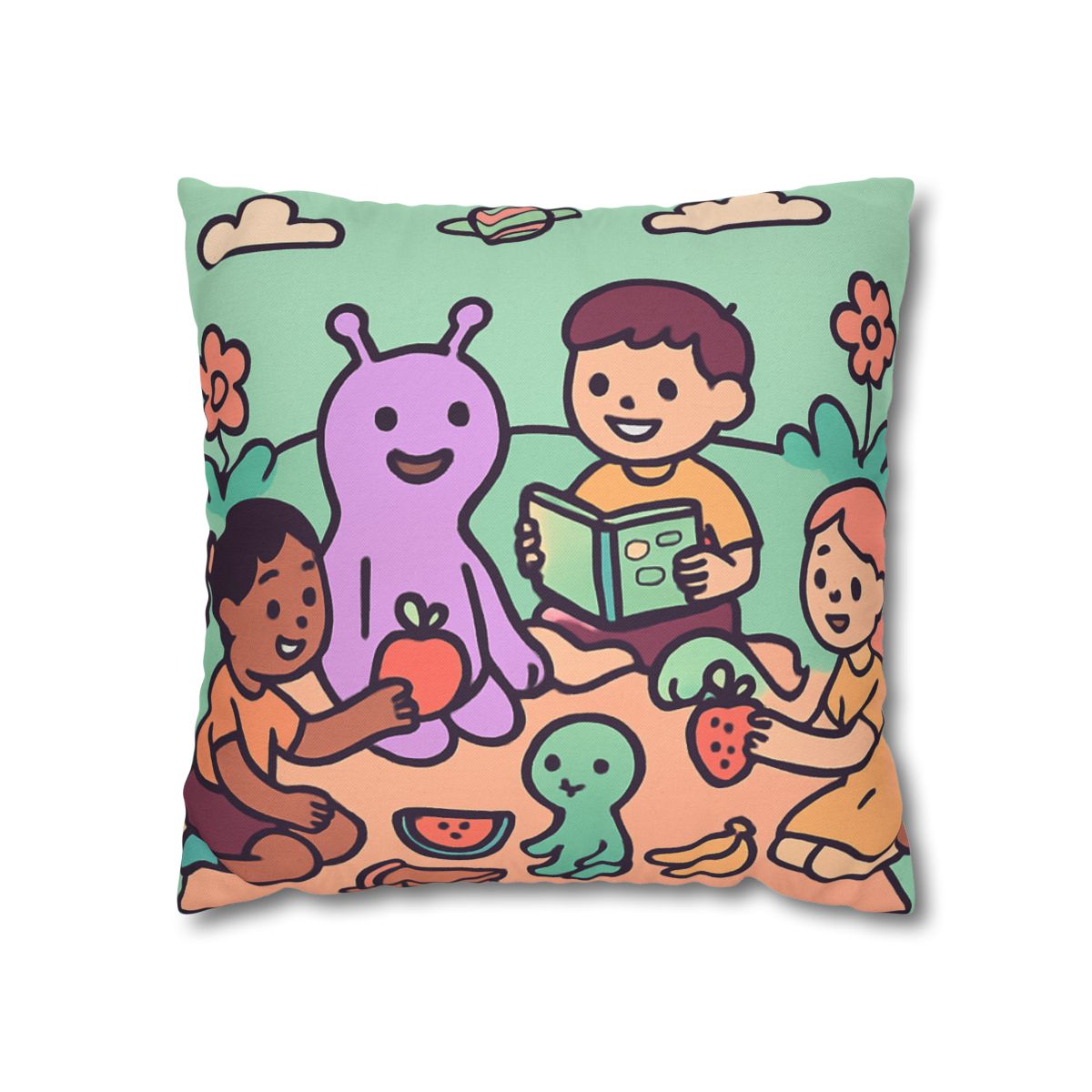 Galactic Garden Picnic stylish decorative pillowcases