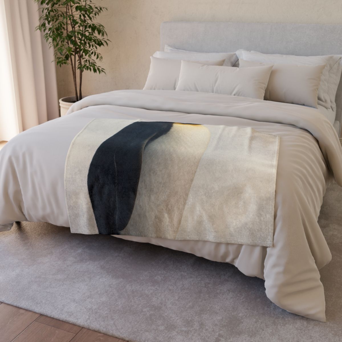 Aurora Hush Emperor Penguin decorative home blankets