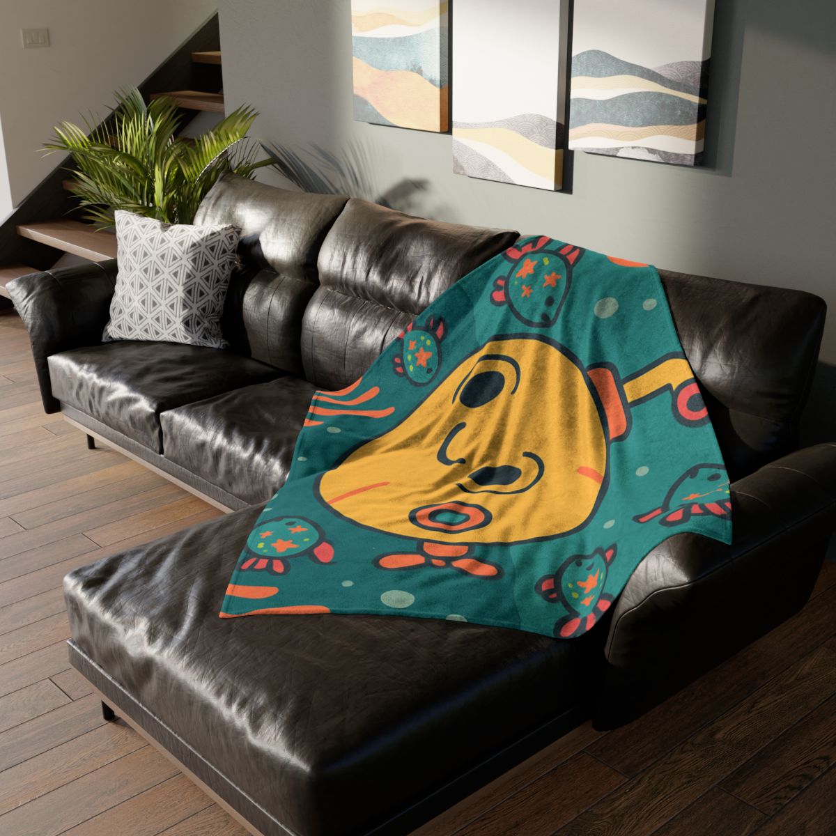 Underwater Planet Explorer Sub personalized cozy blankets