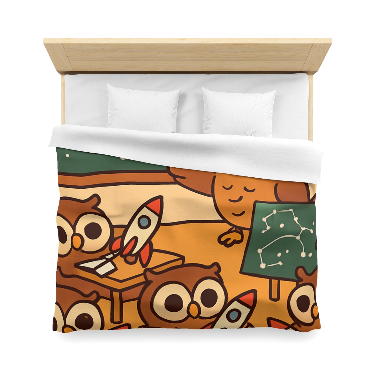 Rocket School Of Owls stylish duvet covers