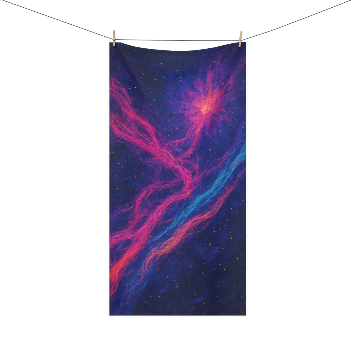 Plasma Filament Bloom Tapestry personalized bath towels