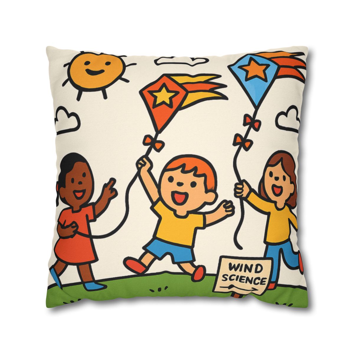 Comet Kite Parade On Cloud Hill soft cotton pillow cases
