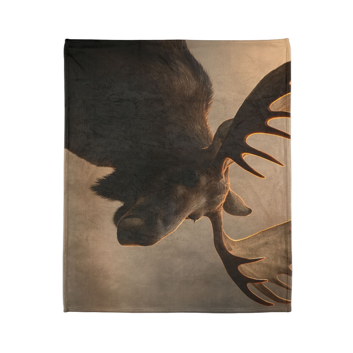Dawn Mirror Moose soft fleece blankets