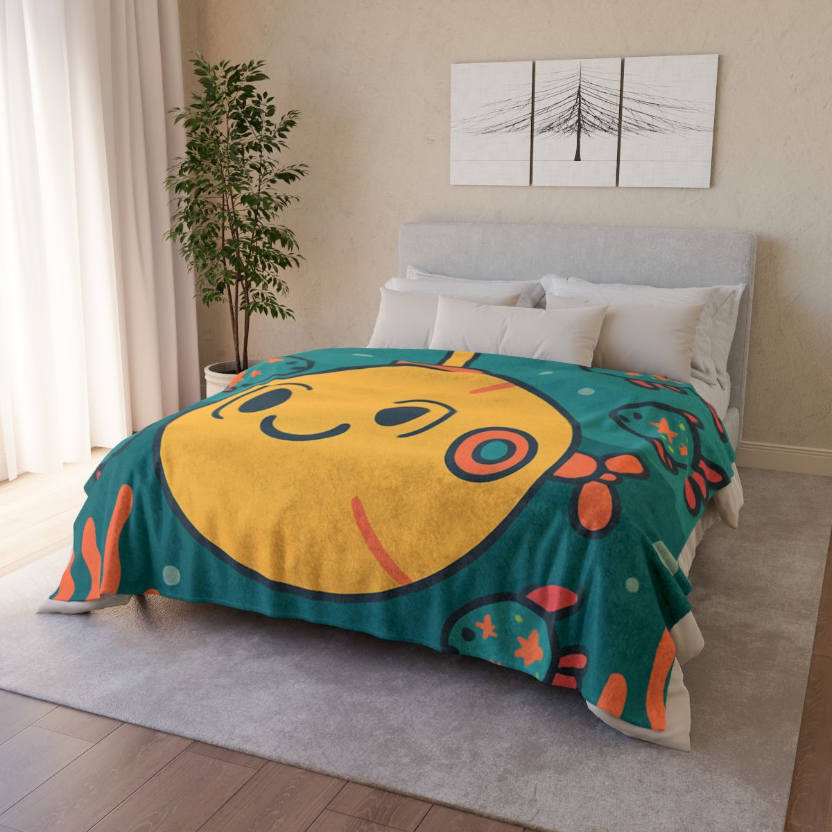 Underwater Planet Explorer Sub personalized cozy blankets