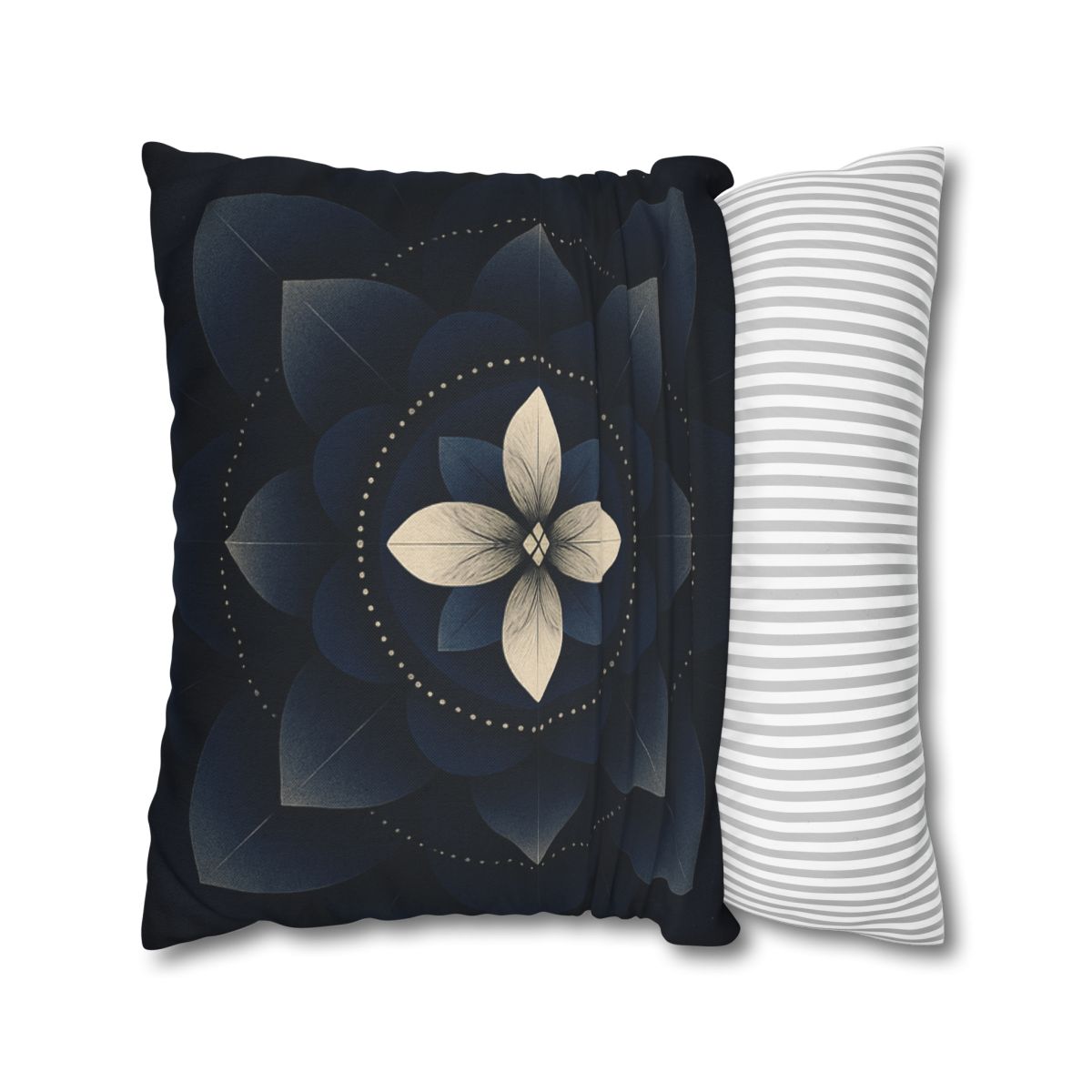 Petal Eclipse Mandala designer print pillow cases
