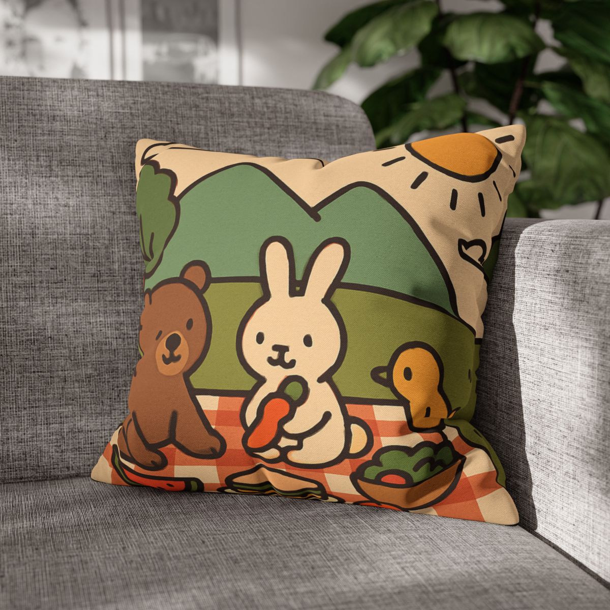 Mountain Picnic Pals custom pillow cases