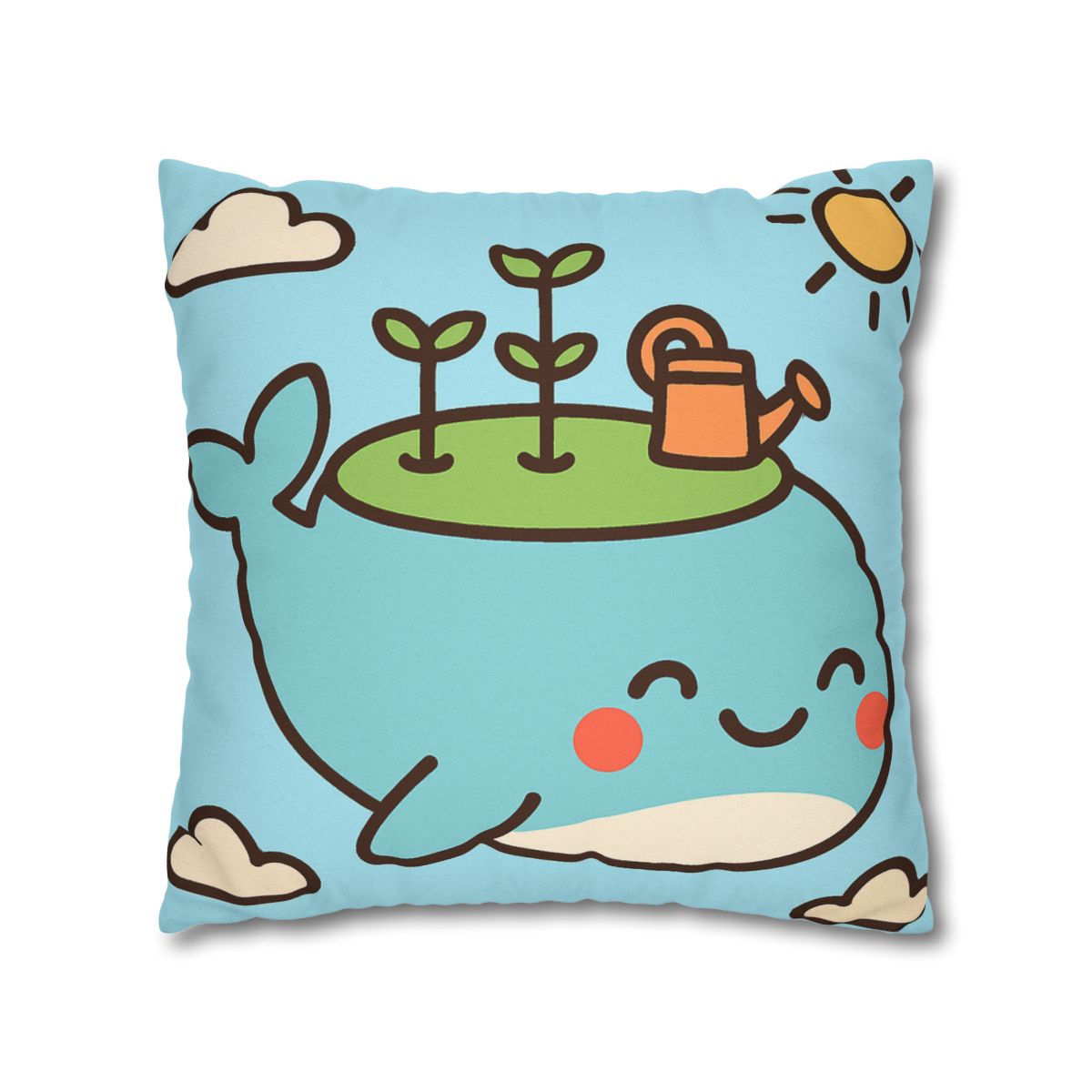 Sky Whale Seedling Planet Garden unique gift pillow cases