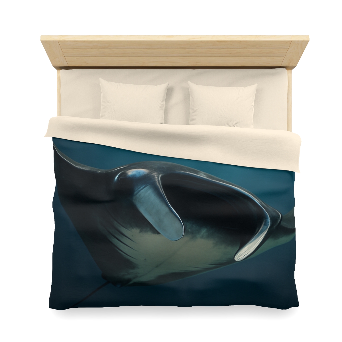 Starlit Glide Manta Ray stylish duvet covers