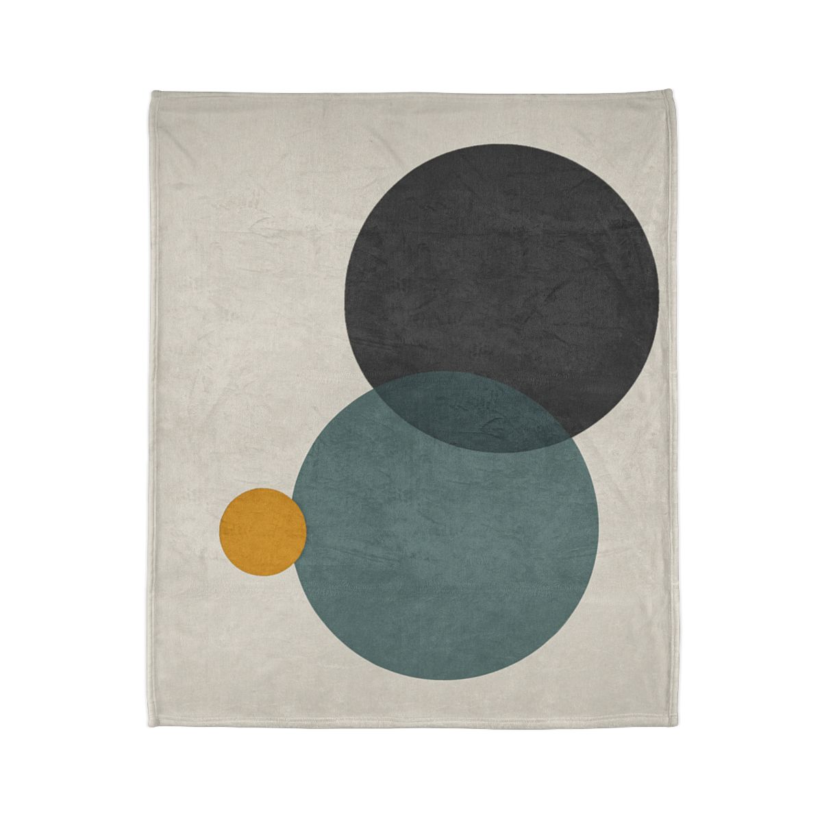 Clustered Three Circles With Pause soft fleece blankets