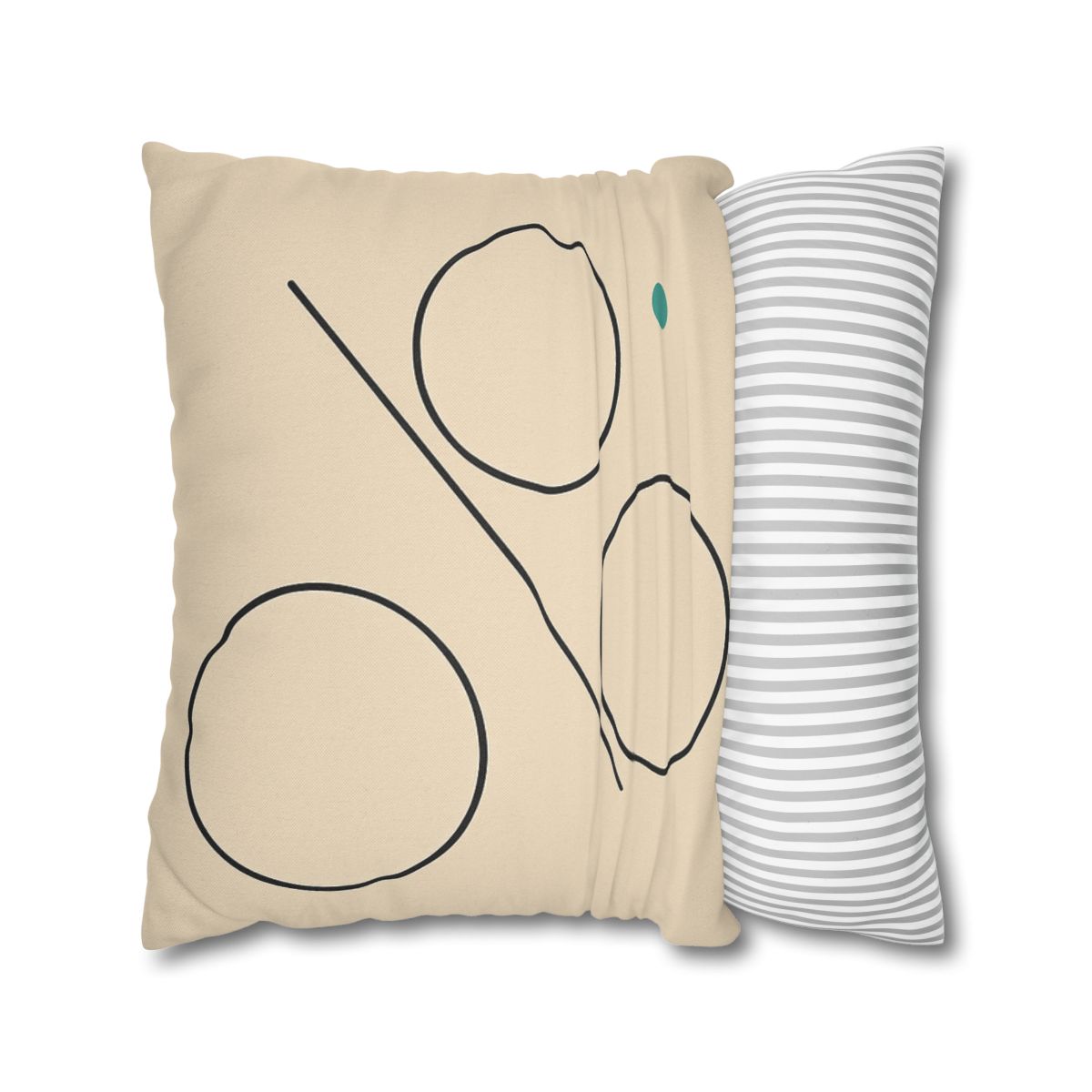 Triad Discs With Shared Tangent Line personalized pillow covers