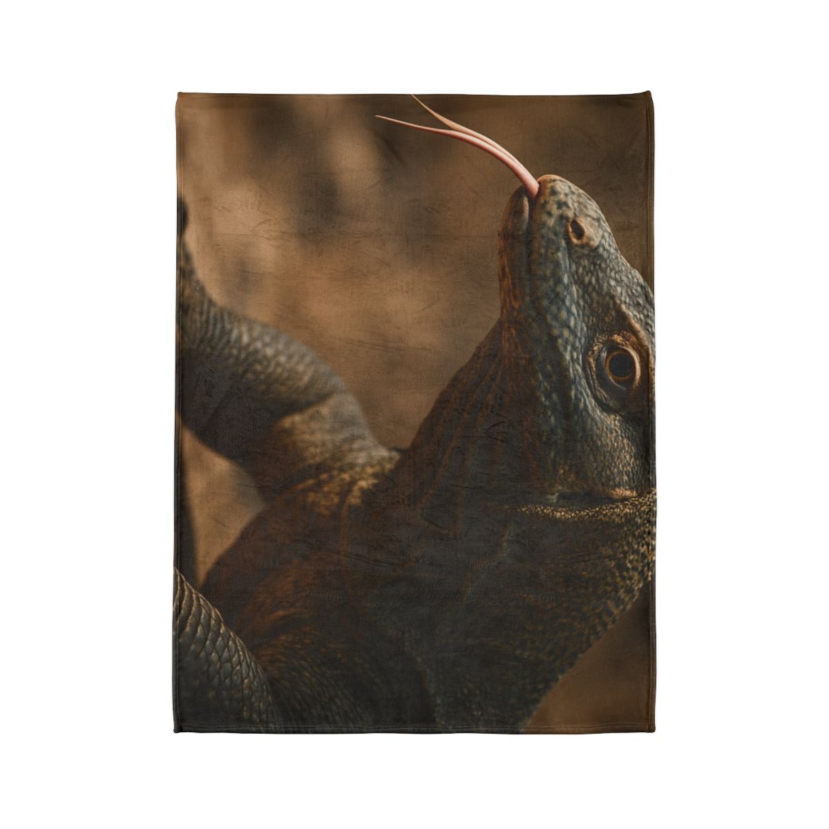 Ancient Sentinel Komodo Dragon personalized cozy blankets