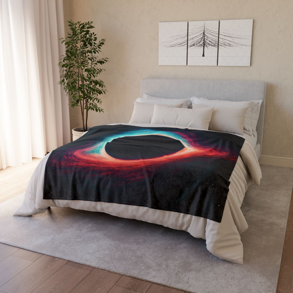 Event Horizon Silhouette unique gift blankets