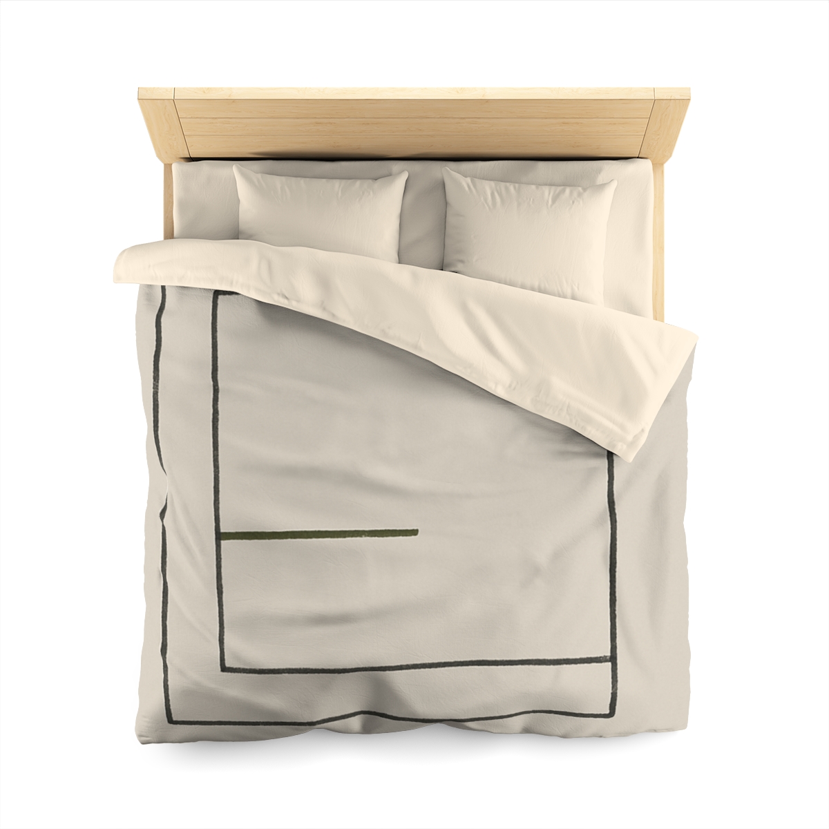 Nested Square And Crossing Short Line personalized bedding duvets