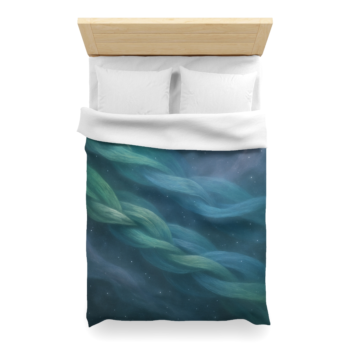 Auroral Nebula Weave designer printed duvets