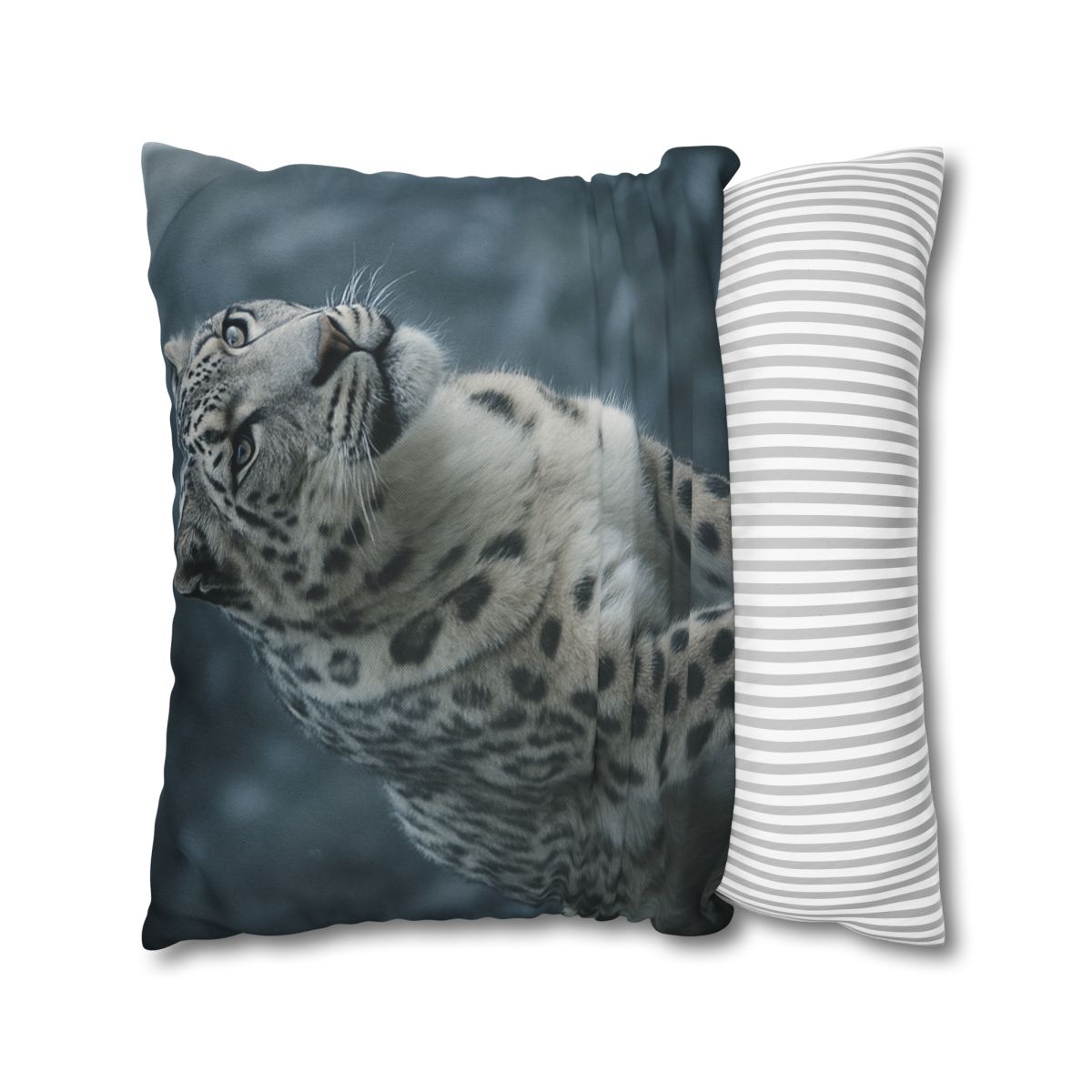 Crest Of Silence Snow Leopard soft cotton pillow cases