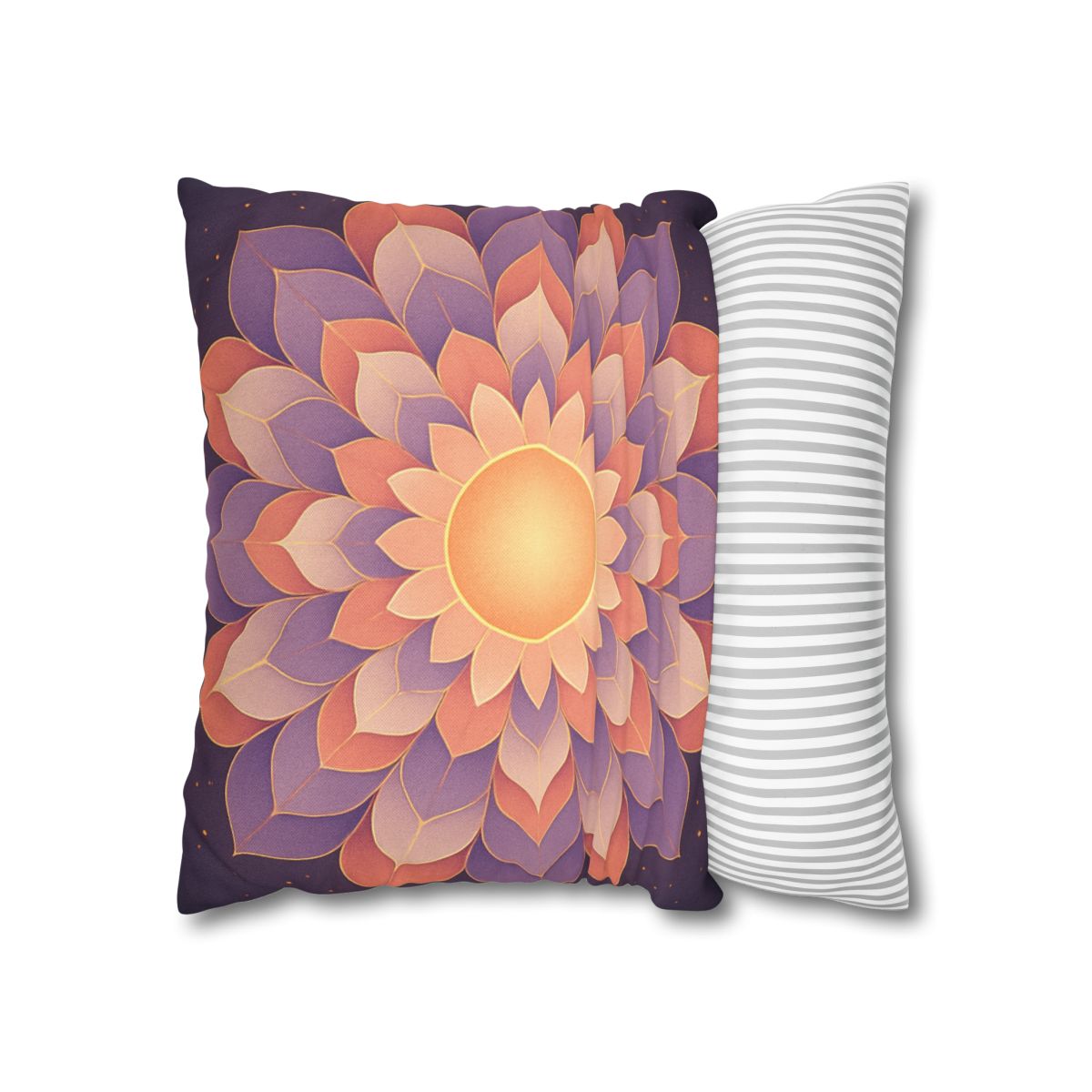 Petal Halo Mandala Drift unique gift pillow cases