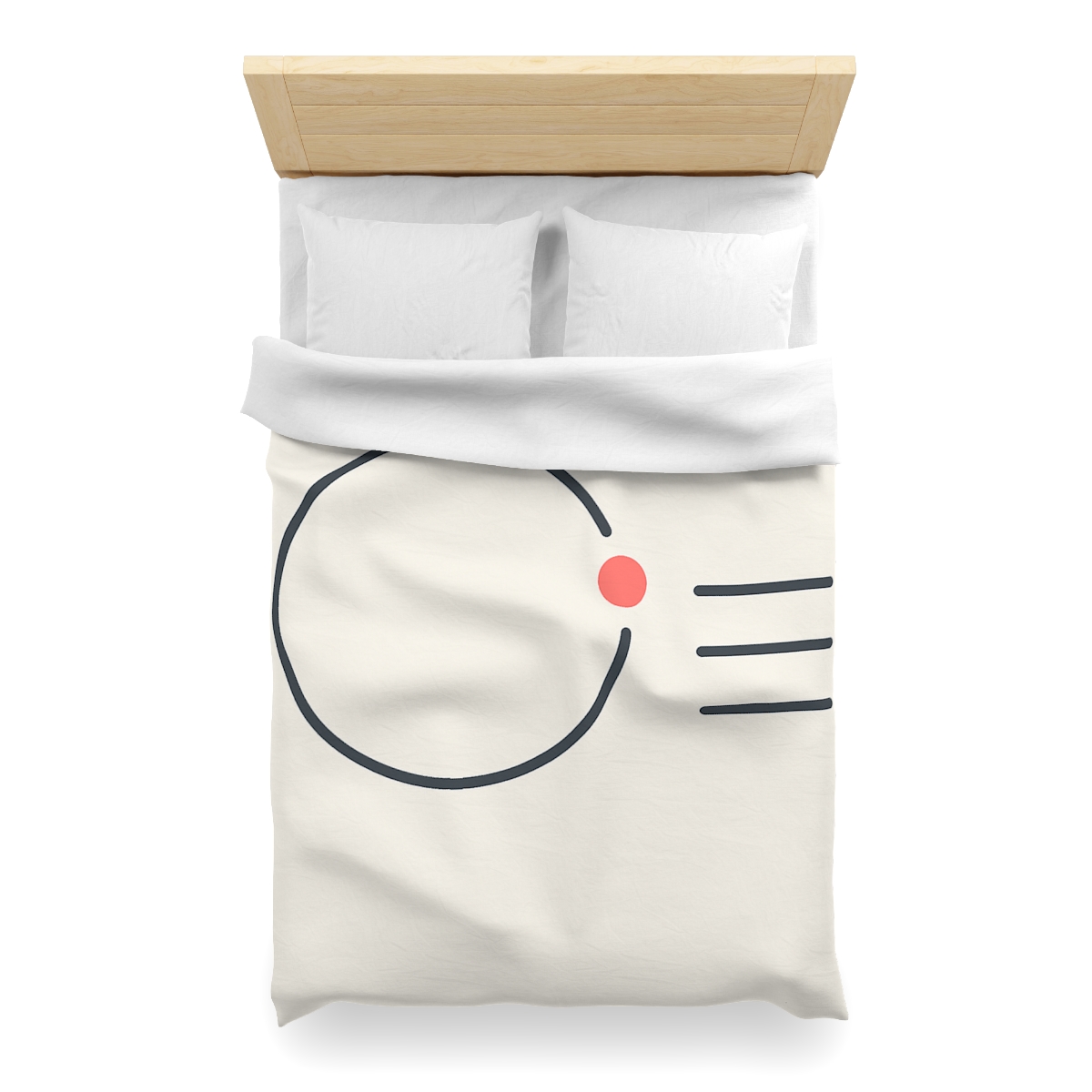 Offset Ring With Three Quiet Bars designer printed duvets