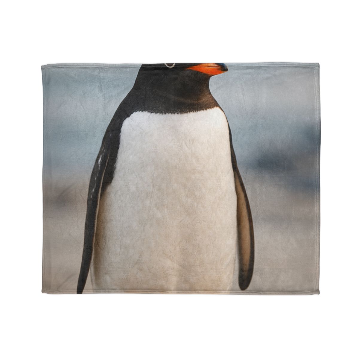 Shoreline Echo Gentoo Penguin designer printed blankets