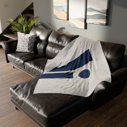 Quiet Triad With Split Column designer printed blankets