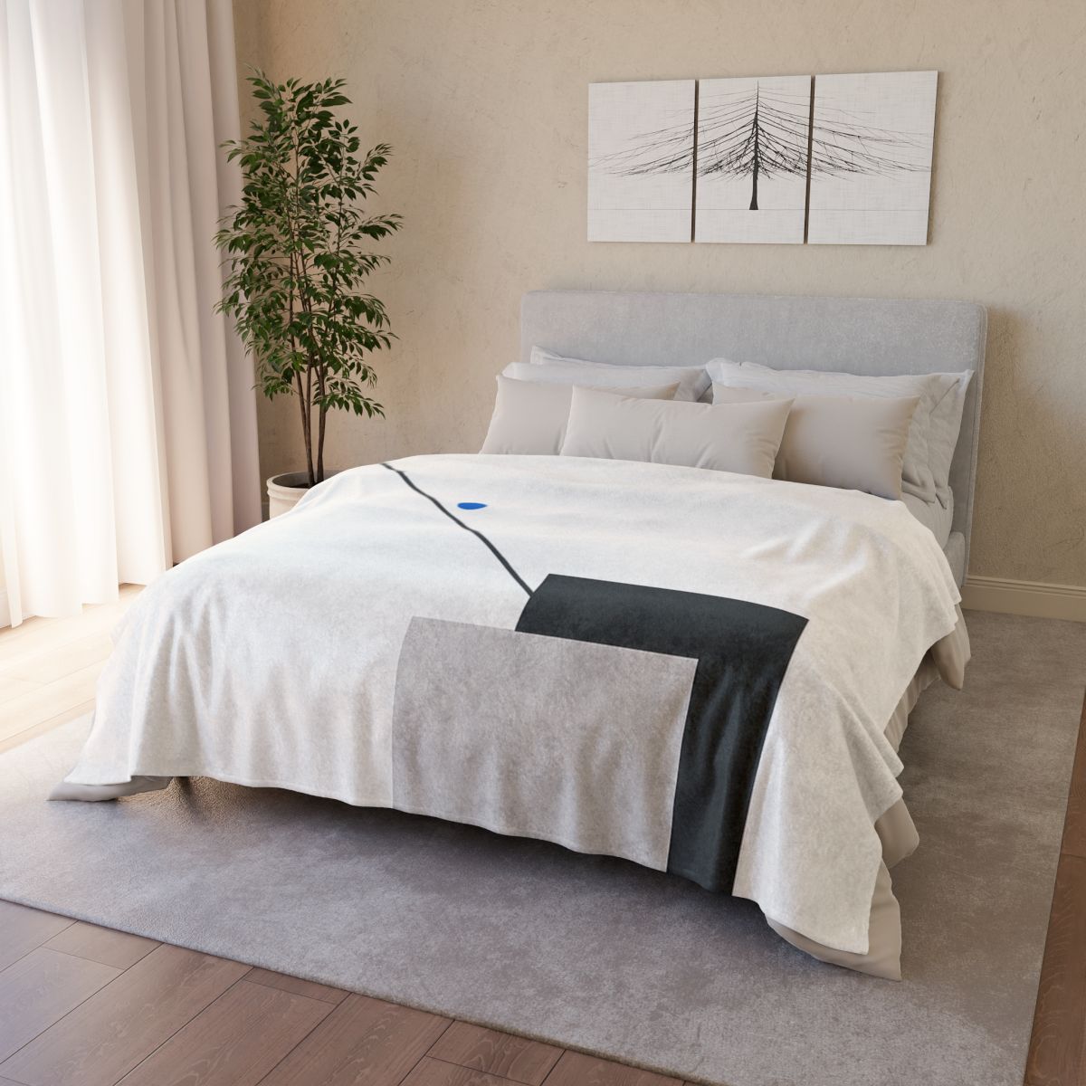 Corner Stack With Shared Diagonal personalized cozy blankets