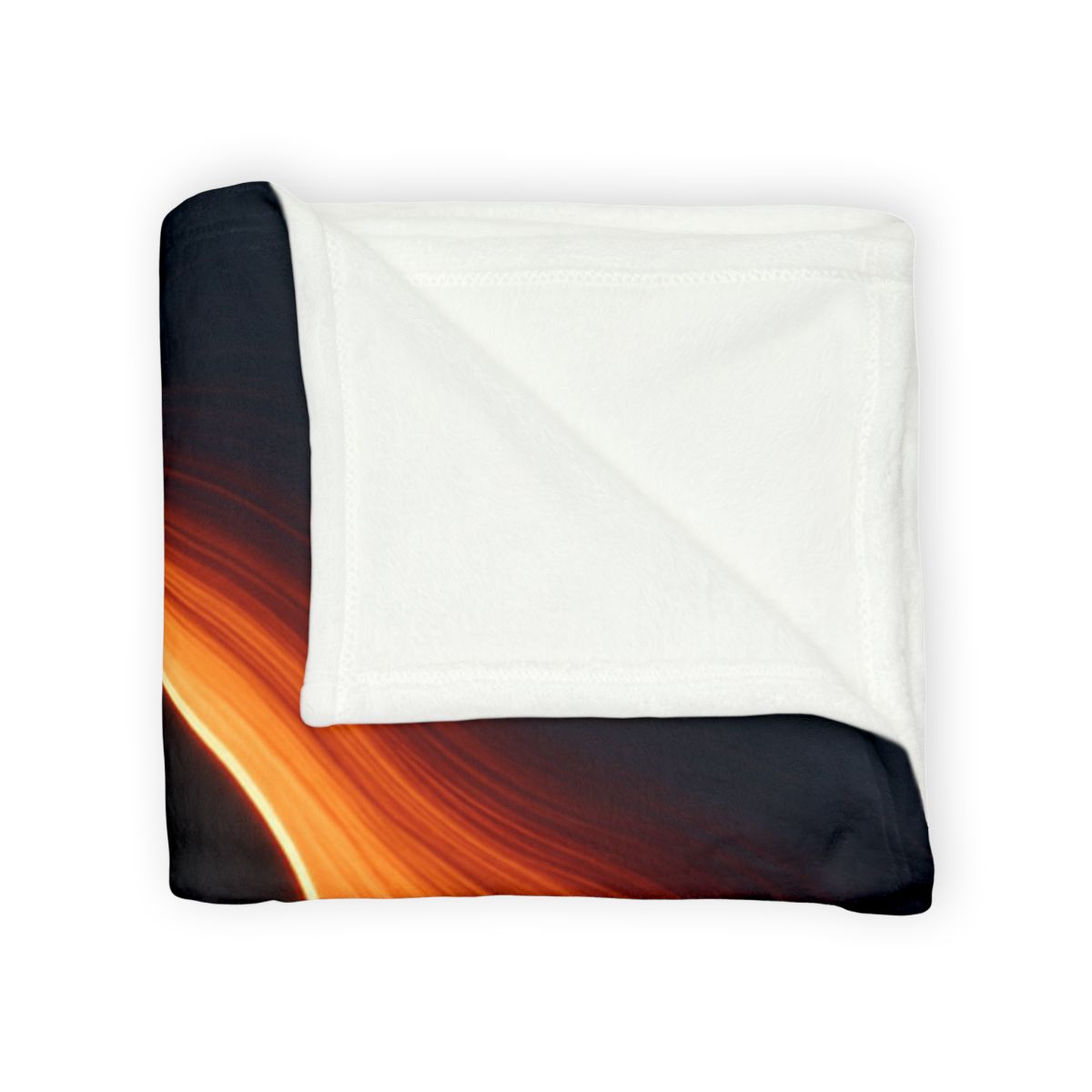 Black Hole Silhouette stylish throw blankets