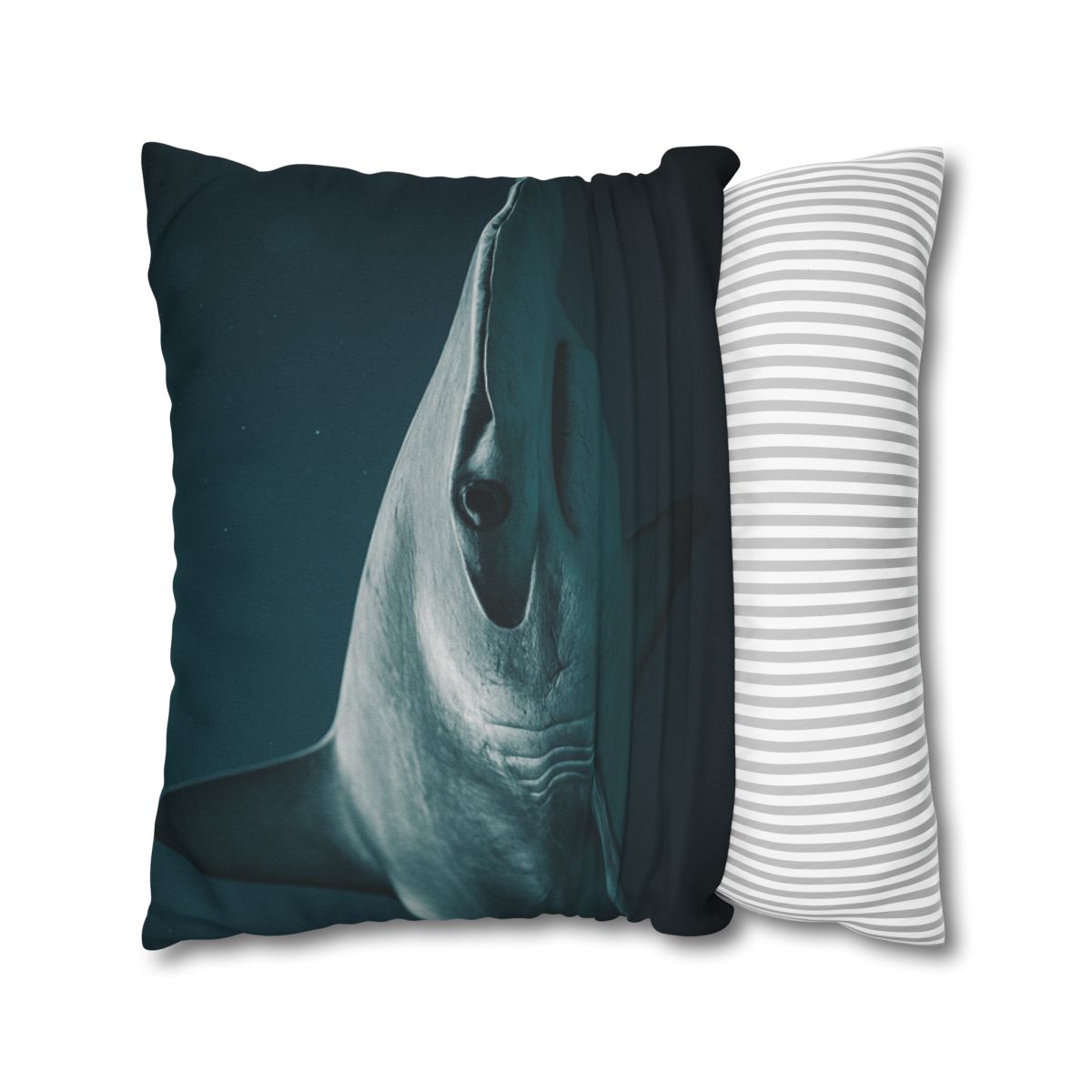 Midwater Silhouette Hammerhead Shark trendy patterned pillow cases