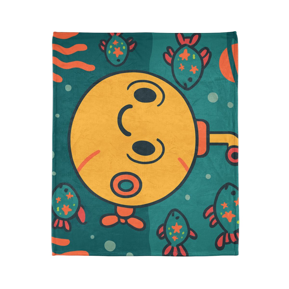 Underwater Planet Explorer Sub personalized cozy blankets