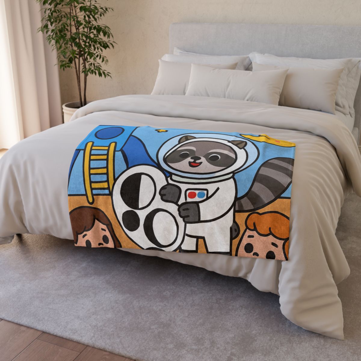 Moon Phase Playground Parade personalized cozy blankets
