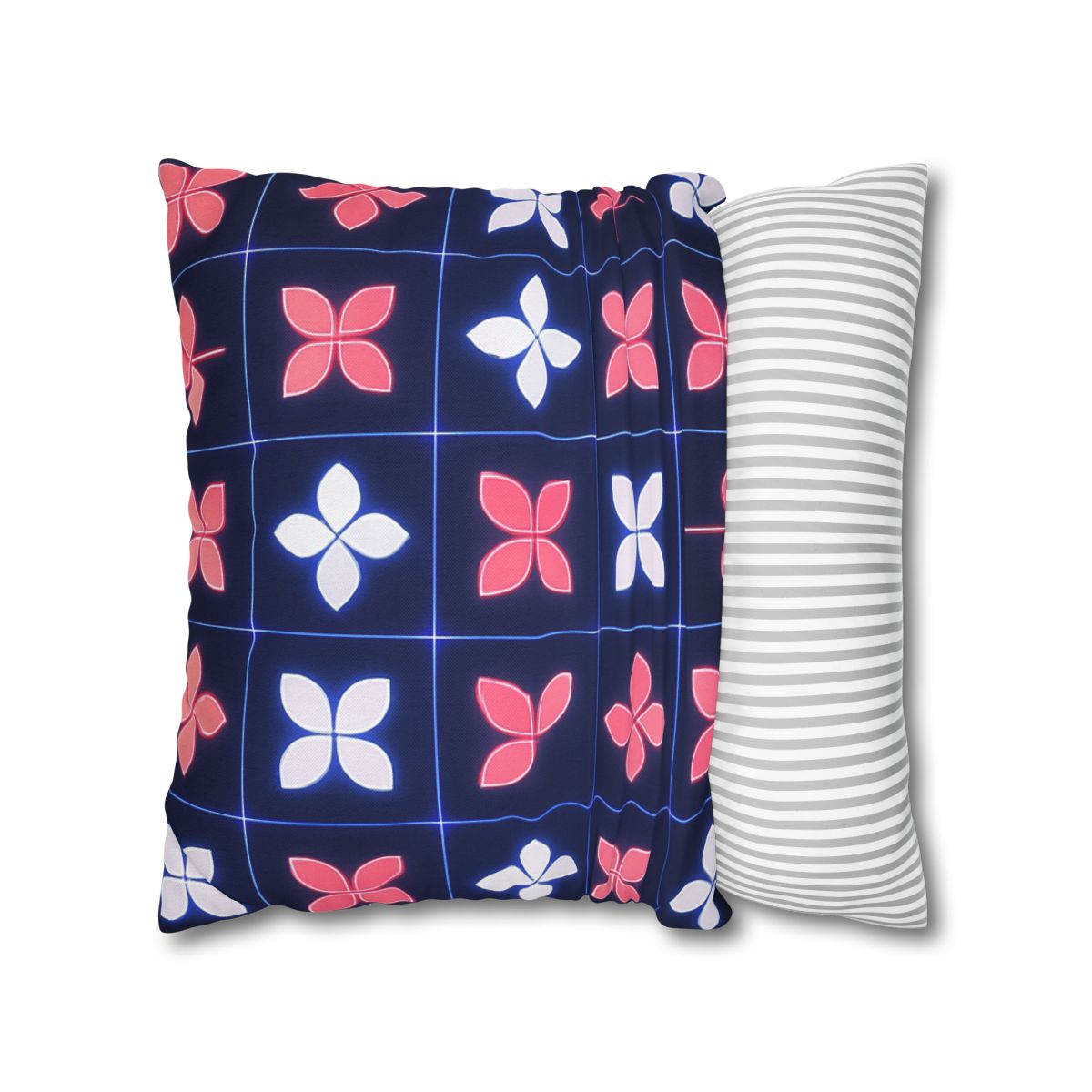 Quantum Blossom Grid custom pillow cases