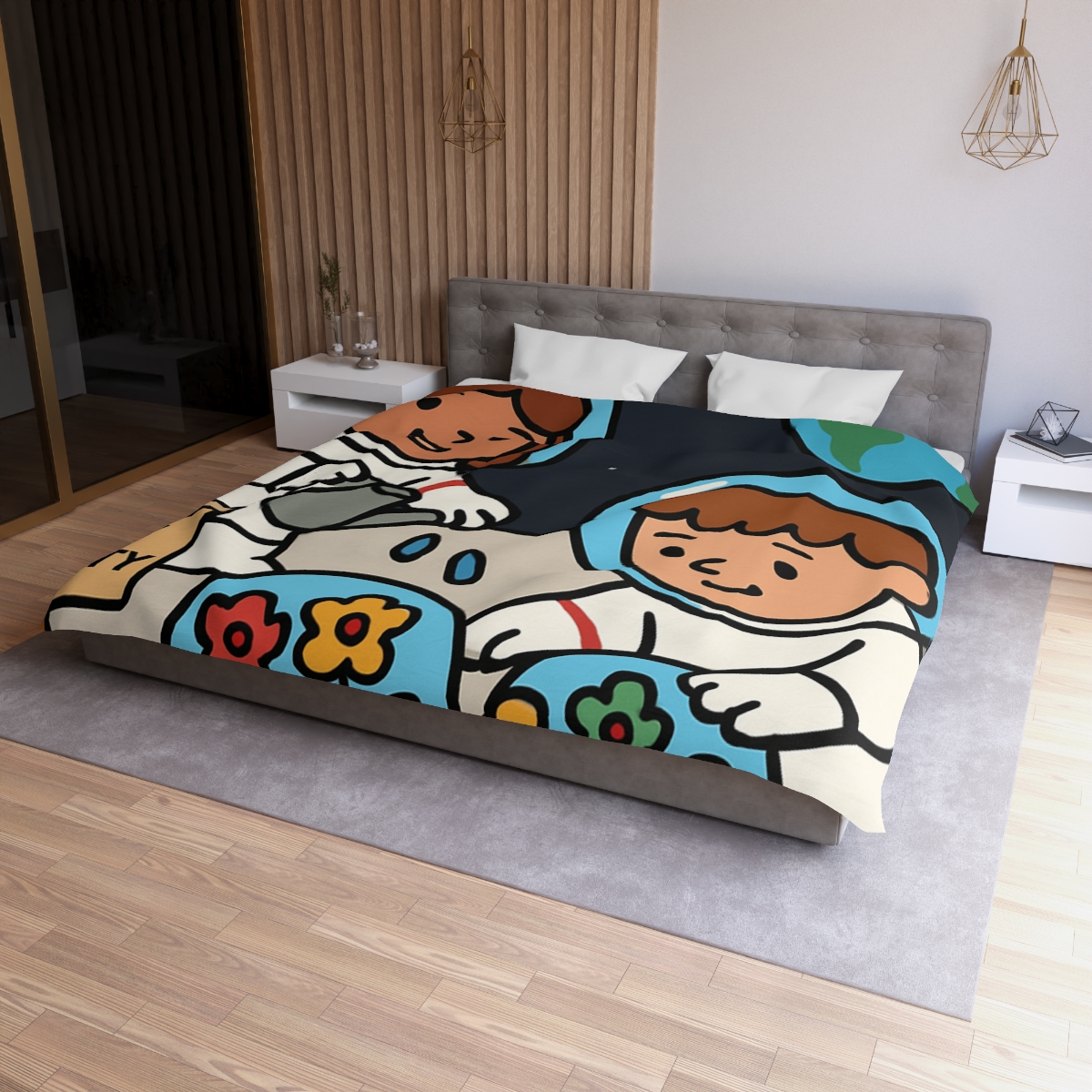 Gravity Garden On The Moon warm winter duvets