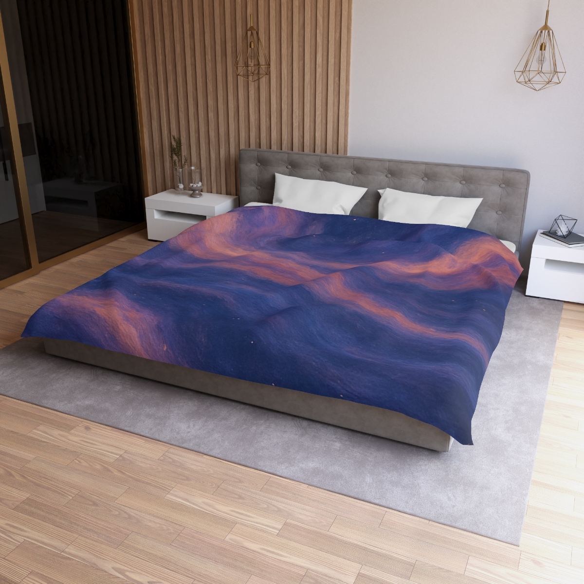 Chromatic Nebula Tapestry personalized bedding duvets