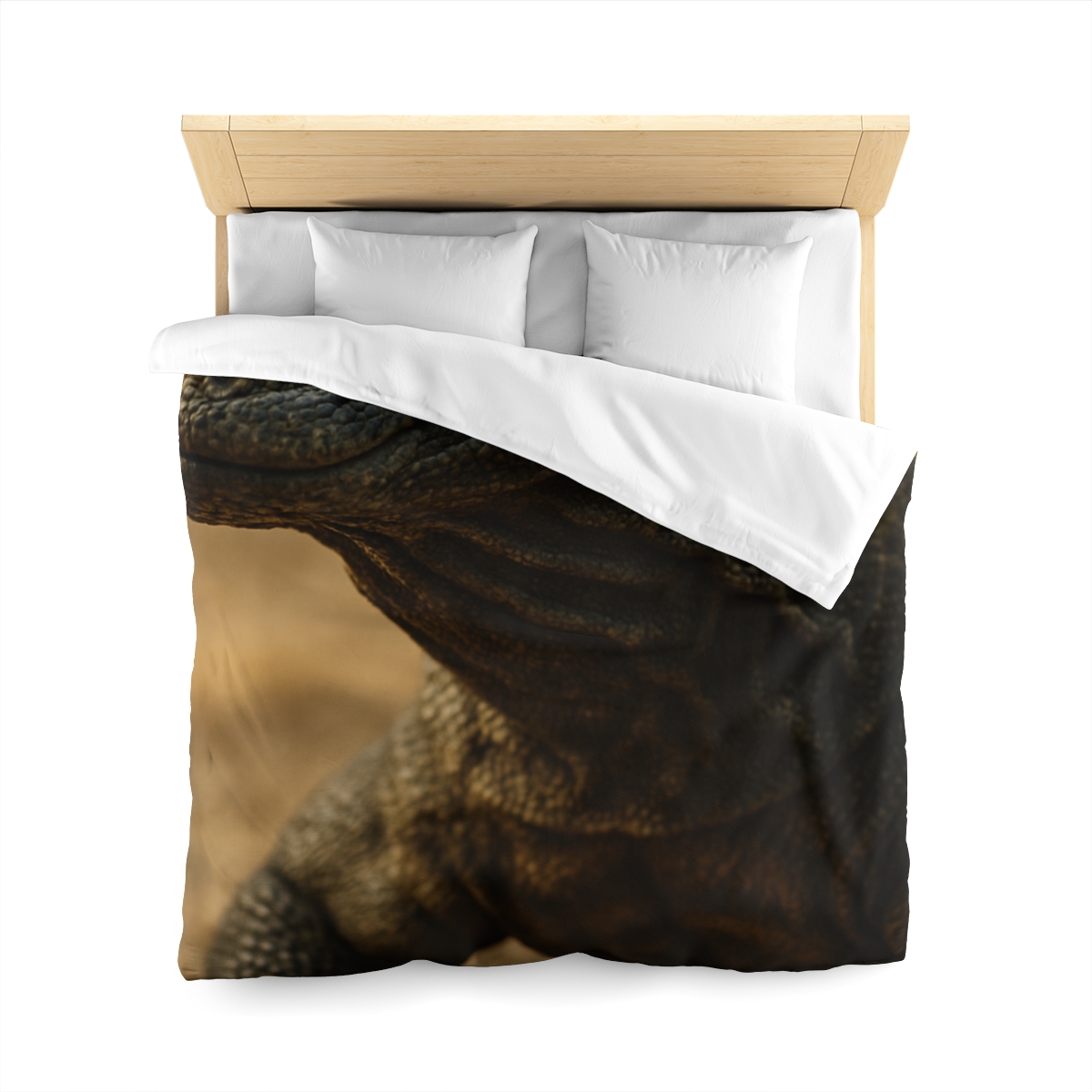 Ancient Sentinel Komodo Dragon designer printed duvets