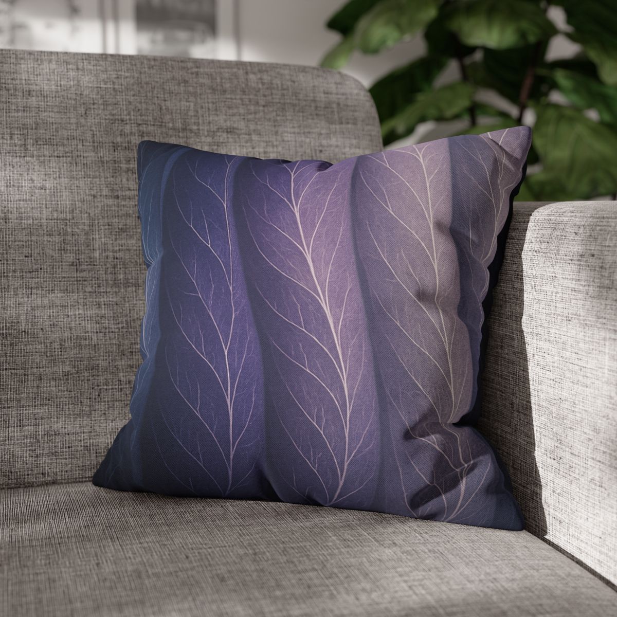 Leaf Vein Aurora Drapery stylish decorative pillowcases