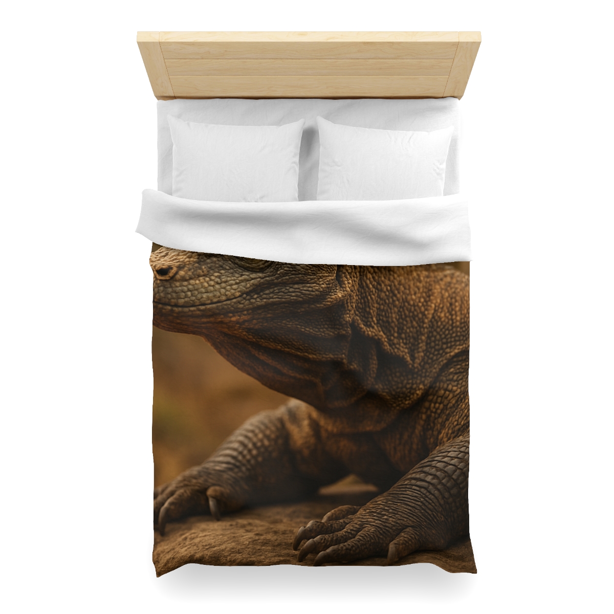 Ancient Scale Komodo Dragon unique patterned duvets