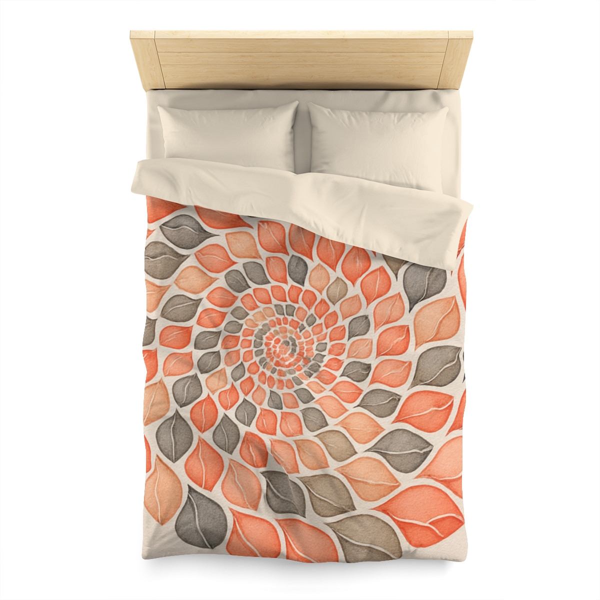 Bud Spiral Time Mosaic designer printed duvets