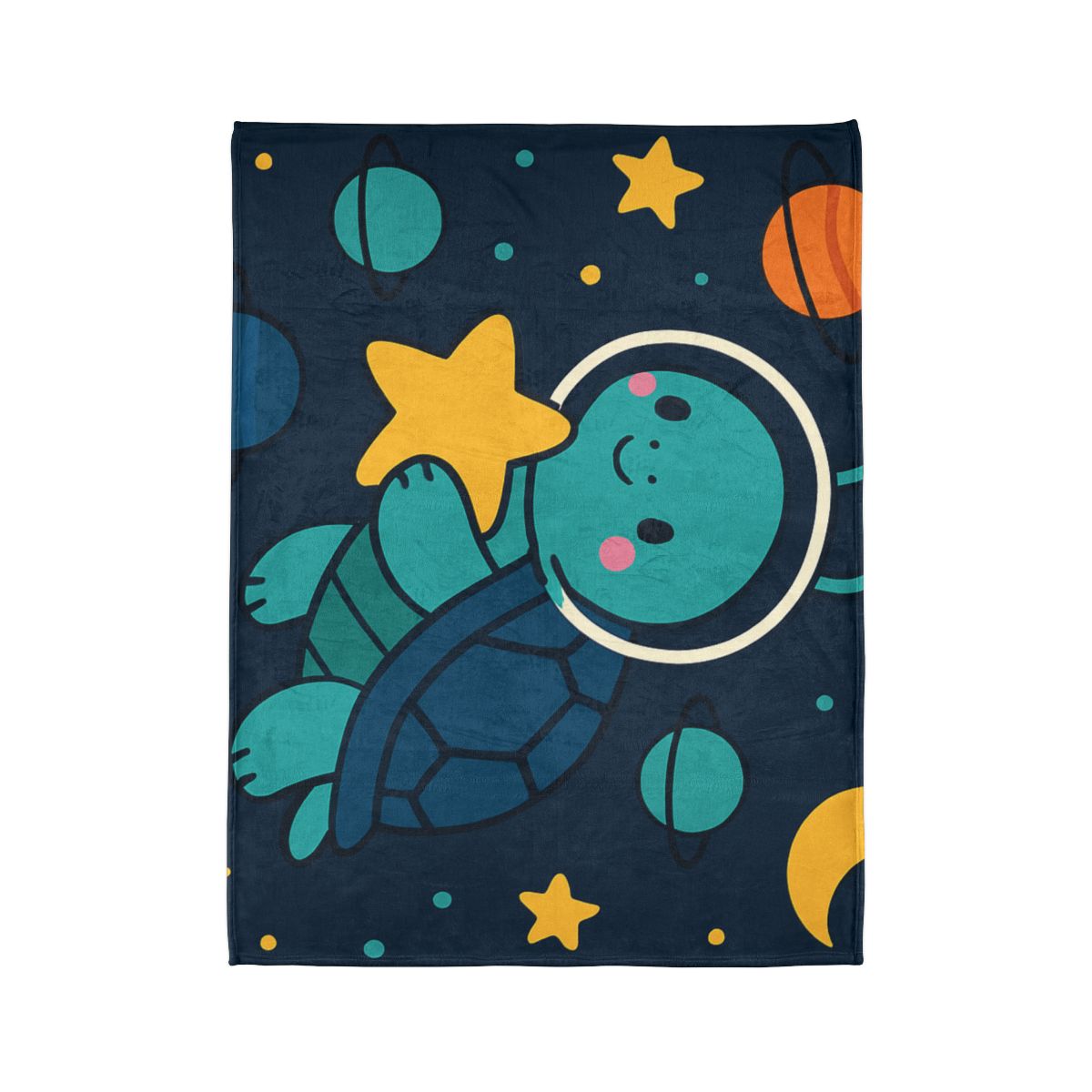 Starlight Space Turtle soft fleece blankets