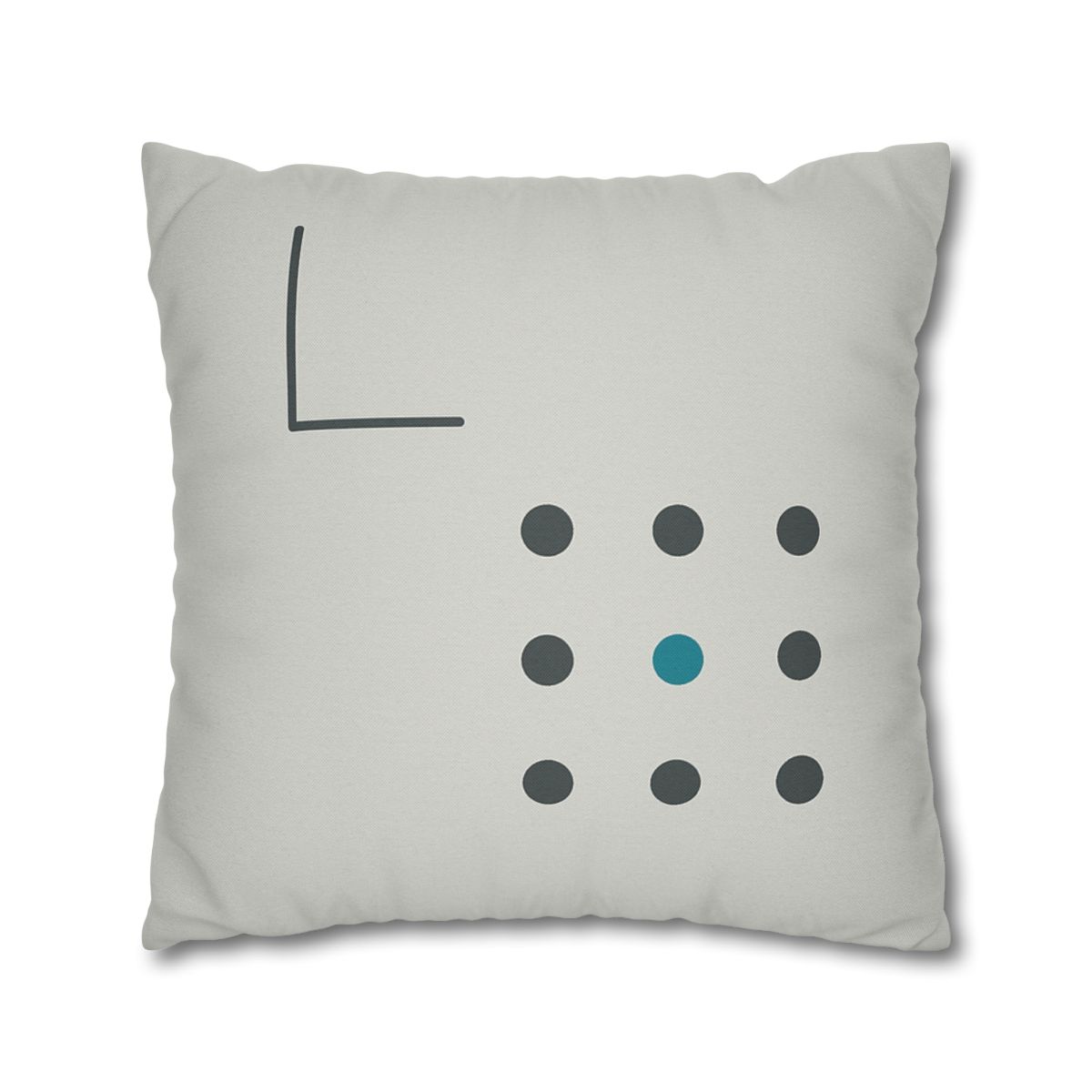 Sparse Dot Grid With Missing Corner custom pillow cases